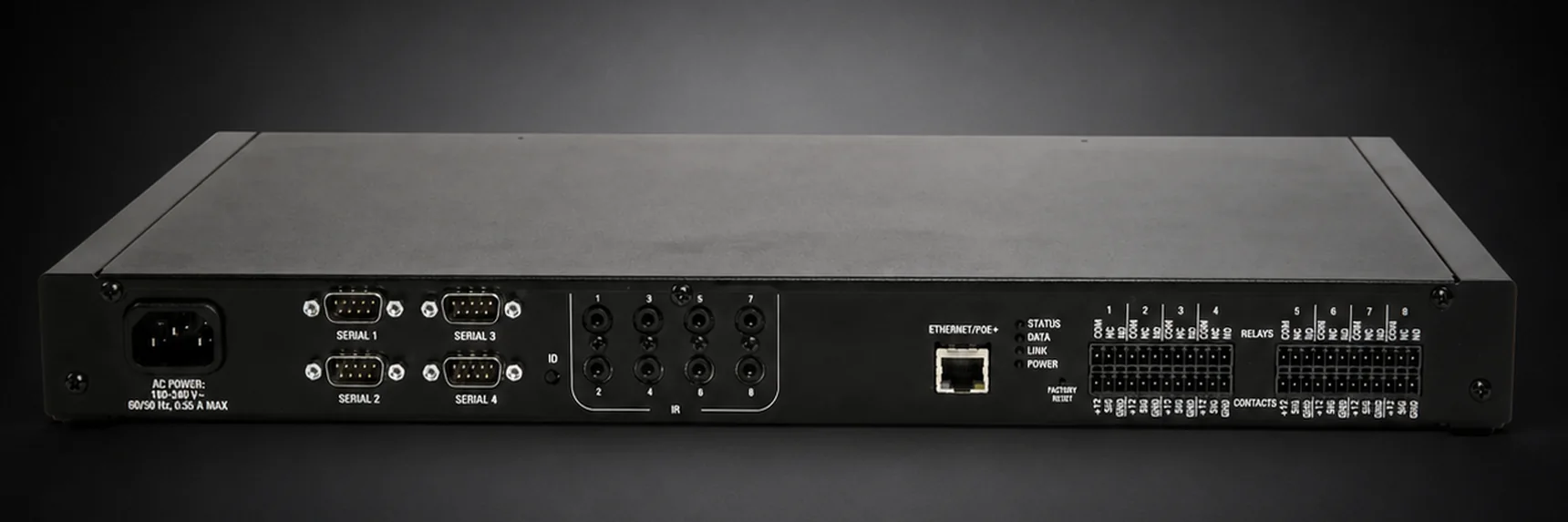 Control4 IO Extender V2 arka panel bağlantıları